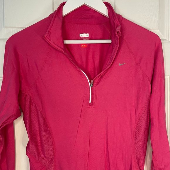 Nike Dry-Fit Pink 1/2 Zip Athletic Pullover - Picture 4 of 5